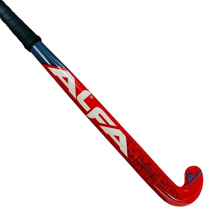 A L F A Limited Edition Composite Hockey Stick (Scoop Bend, 37 INCHES RED)