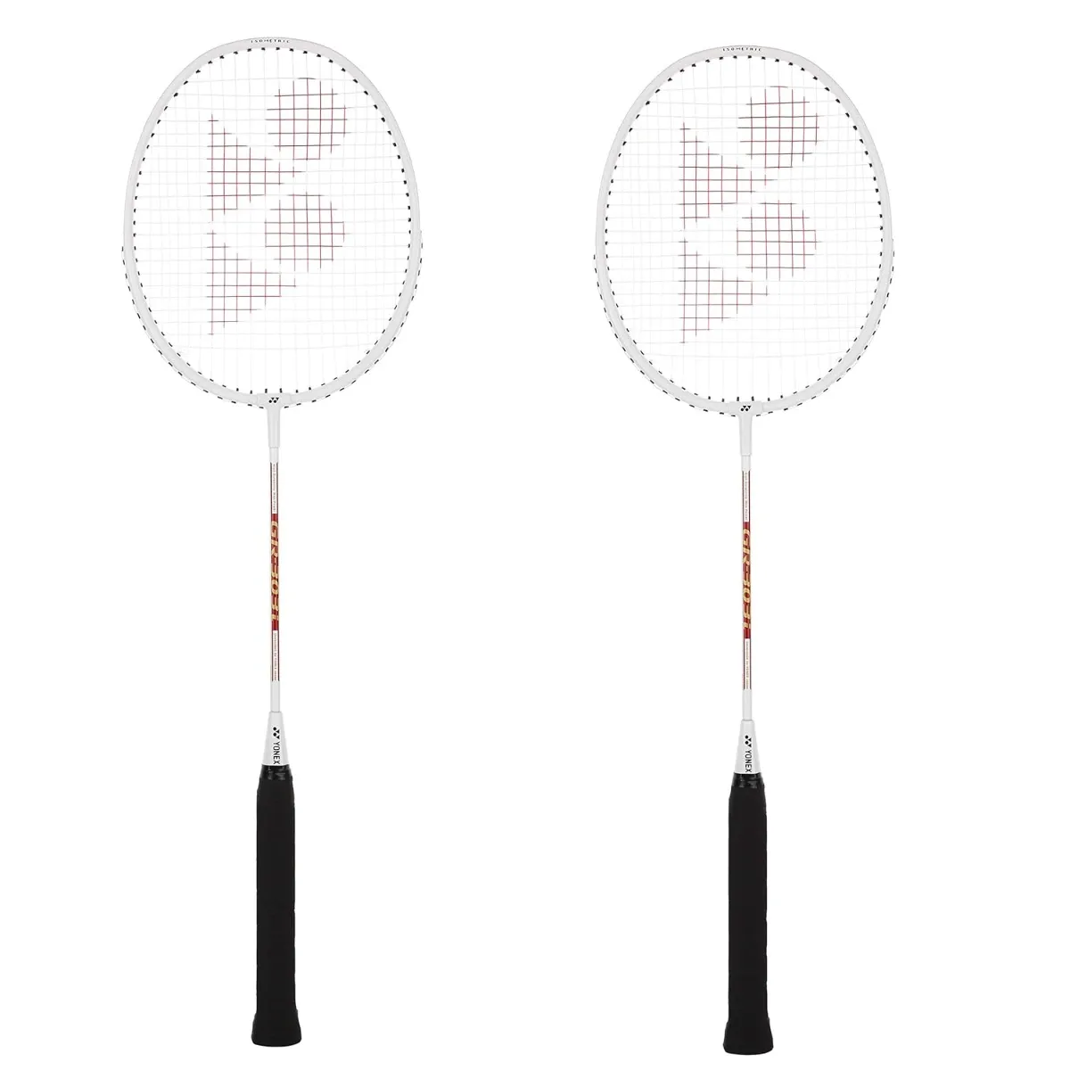 YONEX GR 303i Aluminium Strung Badminton Racket with Full Racket Cover (White) | For Beginners | 83 grams | High Durability